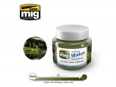 AMMO MIG - Akrila ūdens SLOW RIVER WATER, 250ml, 2204