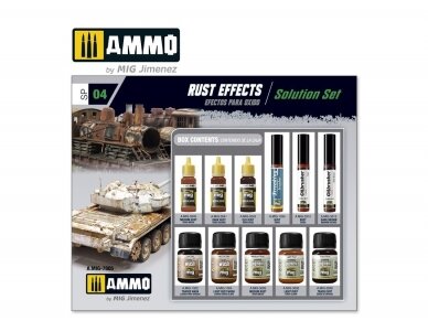 AMMO MIG - Weathering set SUPER PACK RUST EFFECTS, 7805 1