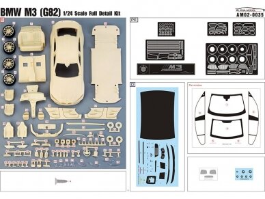 Alpha model - BMW M3 (G80), 1/24, AM02-0035 2