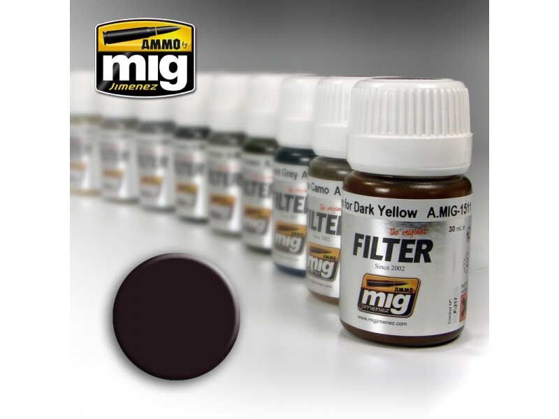 AMMO MIG- Фильтр BROWN FOR DARK GREEN, 35ml, 1506 AMMO MIG- Фильтр BROWN FOR DARK GREEN, 35ml, 1506