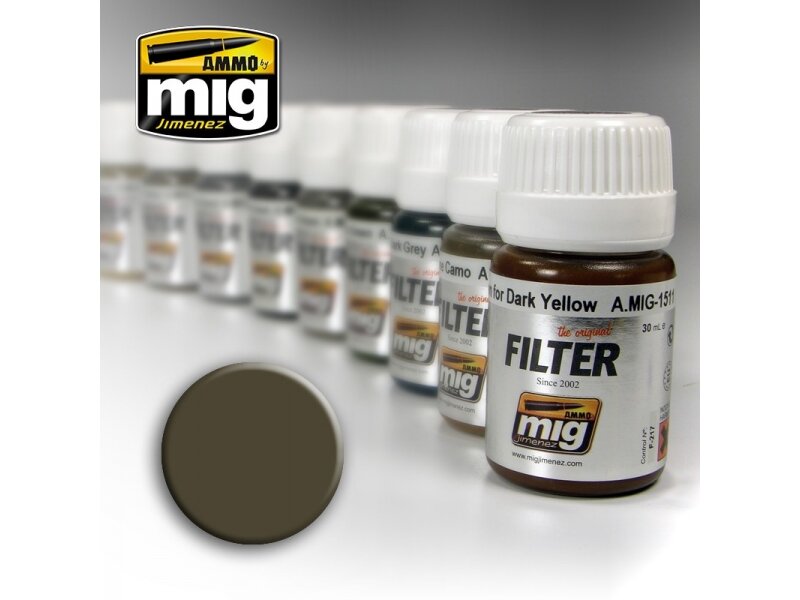 AMMO MIG - Фильтр DARK GREY FOR WHITE, 35ml, 1502 AMMO MIG - Фильтр DARK GREY FOR WHITE, 35ml, 1502