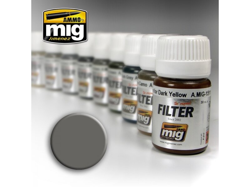 AMMO MIG - Filter GREY FOR WHITE, 35ml, 1501 AMMO MIG - Filter GREY FOR WHITE, 35ml, 1501