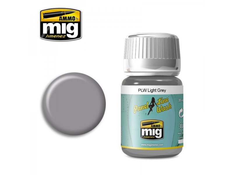 AMMO MIG - Weathering product PANEL LINE WASH LIGHT GREY, 35ml, 1600 AMMO MIG - Weathering product PANEL LINE WASH LIGHT GREY, 35ml, 1600