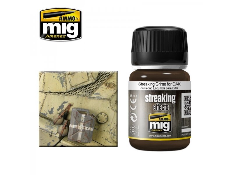 AMMO MIG - Эффект старения STREAKING GRIME FOR DAK, 35ml, 1201