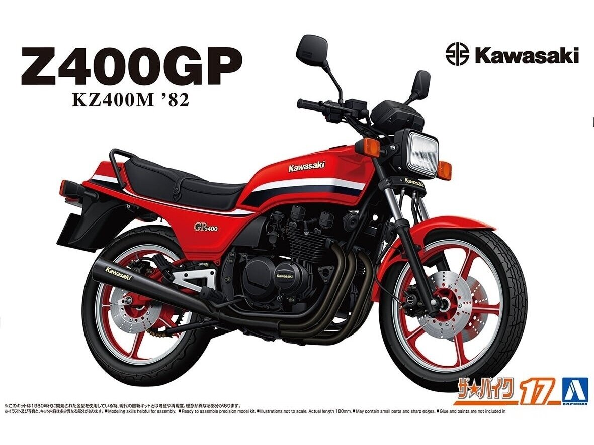Aoshima - Kawasaki KZ400M Z400GP `82, 1/12, 06478 Aoshima - Kawasaki KZ400M Z400GP `82, 1/12, 06478