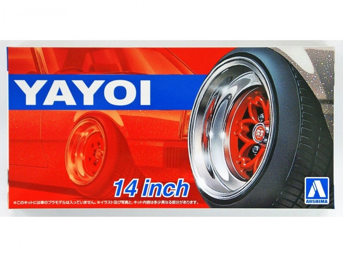 Aoshima - Комплект колес Yayoi 14", 1/24, 05256