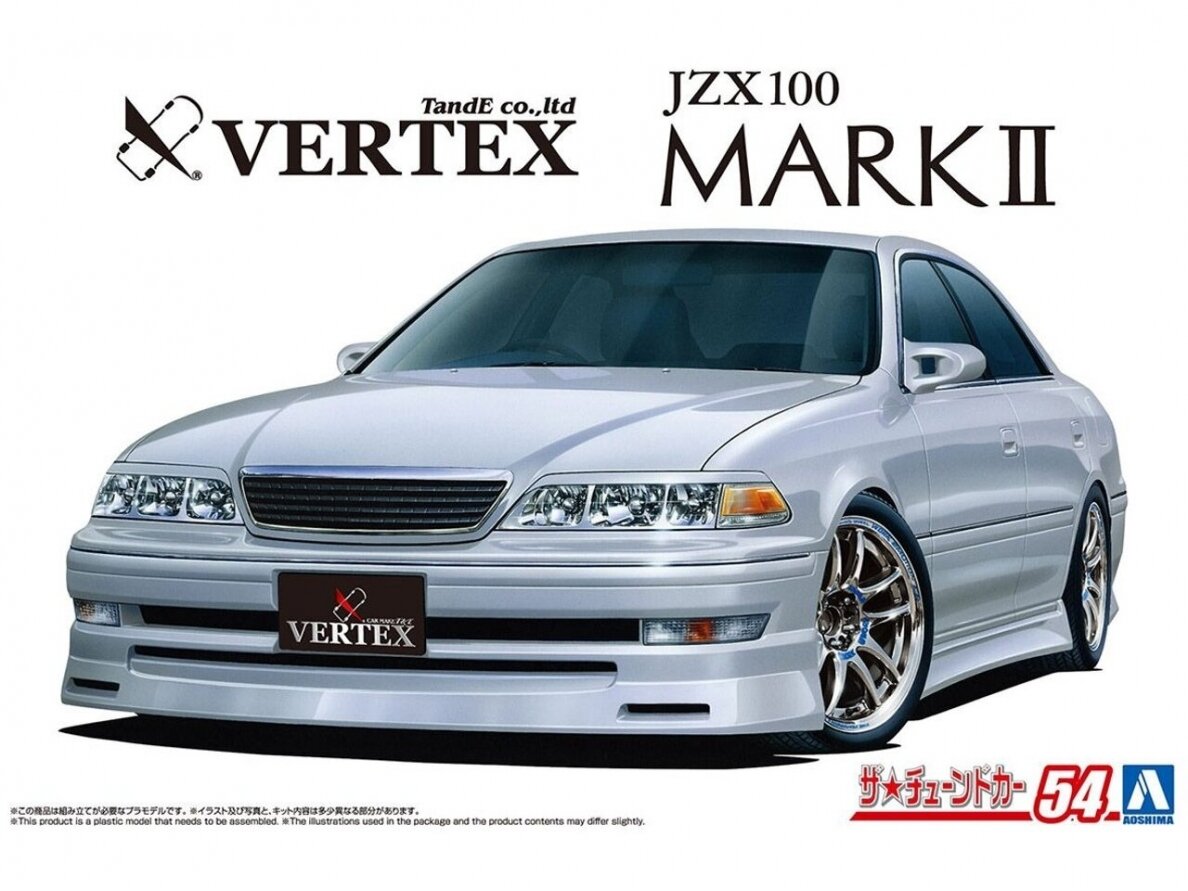 Aoshima - VERTEX JZX100 Toyota Mark II Tourer V '98, 1/24, 06350