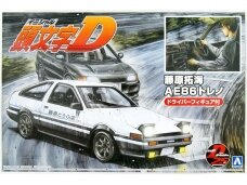 Aoshima - Initial D Takumi Fujiwara Toyota Sprinter Trueno AE86 w/Driver Figure, 1/24, 05954