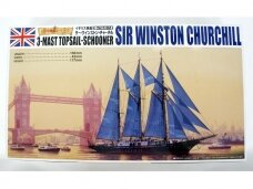 Aoshima - 3-Mast Topsail-Schooner Sir Winston Churchill, 1/350, 05714