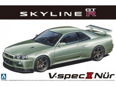 Aoshima - Nissan BNR34 Skyline GT-R V-specII Nür. '02, 1/24, 06275