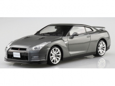 Aoshima - Nissan R35 GT-R '14 Dark Metal Gray Pre-painted Model Kit, 1/24, 06244