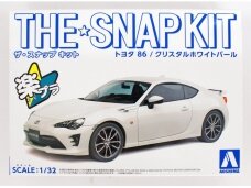 Aoshima - The Snap Kit Toyota 86 (Crystal White Pearl), 1/32, 05418