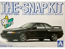 Aoshima - The Snap Kit Nissan R32 Skyline GT-R / Black Pearl Metallic, 1/32, 06355