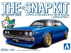 Aoshima - The Snap Kit Nissan C110 Skyline GT-R Custom Metallic Blue, 1/32, 06689