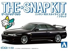 Aoshima - The Snap Kit Nissan R33 Skyline GT-R Black, 1/32, 06455