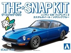 Aoshima - The Snap Kit Nissan S30 Fairlady Z Custom Wheel / Metallic Blue, 1/32, 06475