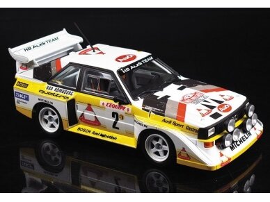 Beemax - Audi Sport Quattro S1 E2 Monte Carlo Rally 1986 su priedais, 1/24, B24017, E24017 2