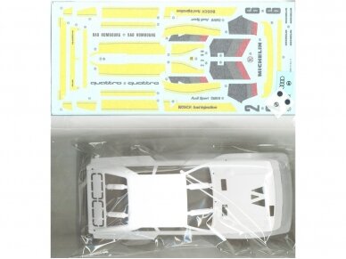 Beemax - Audi Sport Quattro S1 E2 Monte Carlo Rally 1986 su priedais, 1/24, B24017, E24017 7