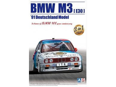 Aoshima Beemax - BMW M3 (E30) '91 Deutschland Model, 1/24, 09819