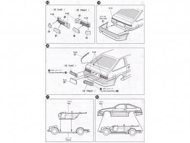 Aoshima - Car Boutique Club Toyota Sprinter Trueno AE86, 1/24, 05863 9