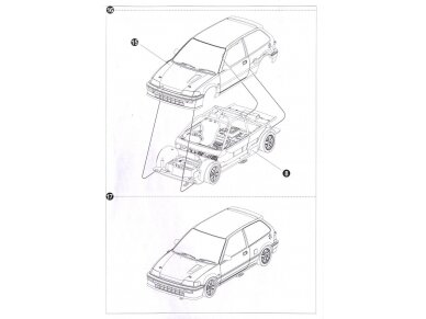 Beemax - EF3 Honda Civic Gr.A `89 PIAA, 1/24, B24005 27