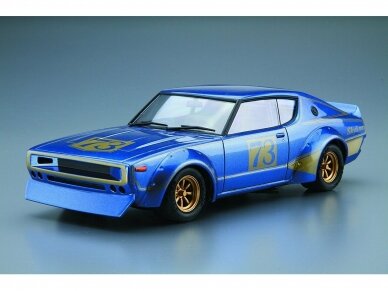 Aoshima - Nissan Skyline 2000GT-R KPGC110 Mythical Ken & Mary Racing #73, 1/24, 06104 3