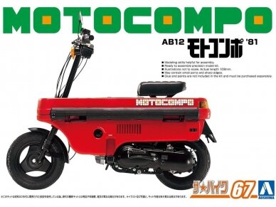 Aoshima - Honda AB12 Motocompo '81, 1/12, 06290 Aoshima - Honda AB12 Motocompo '81, 1/12, 06290