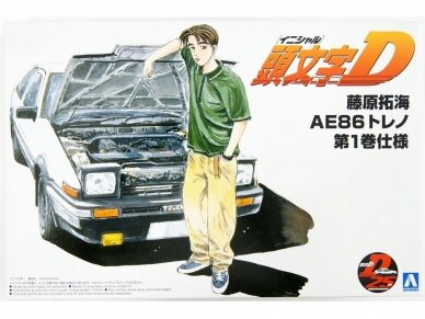 Aoshima - Initial D Takumi Fujiwara Toyota Sprinter Trueno AE86 Comic Version, 1/24, 05960 Aoshima - Initial D Takumi Fujiwara Toyota Sprinter Trueno AE86 Comic Version, 1/24, 05960