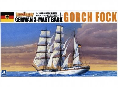 Aoshima - German 3-Mast Bark Gorch Fock, 1/350, 04428