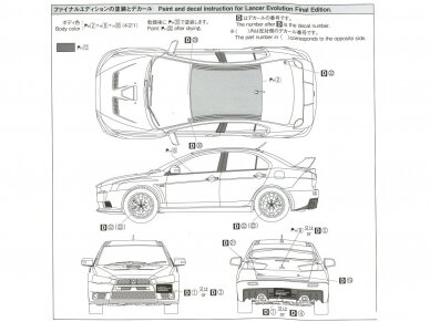 Aoshima - Mitsubishi CZ4A Lancer Evolution Final Edition '15, 1/24, 05795 6
