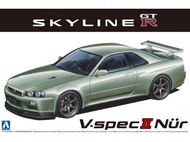 Aoshima - Nissan BNR34 Skyline GT-R V-specII Nür. '02, 1/24, 06275 Aoshima - Nissan BNR34 Skyline GT-R V-specII Nür. '02, 1/24, 06275