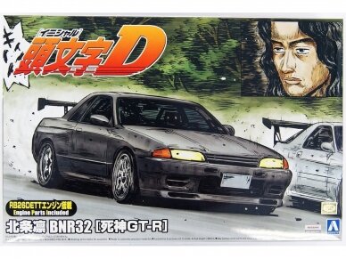 Aoshima - Initial D Rin Hojo BNR32 Skyline GT-R w/RB26DETT engine, 1/24, 05959