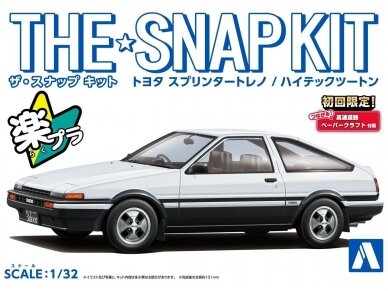 Aoshima - The Snap Kit Toyota Sprinter Trueno / Hitech Two-tone, 1/32, 06467 Aoshima - The Snap Kit Toyota Sprinter Trueno / Hitech Two-tone, 1/32, 06467