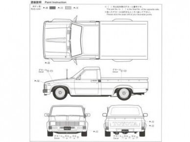Aoshima - Toyota RN30 Hilux Custom '78, 1/24, 05862 4