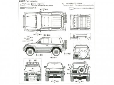 Aoshima - Mitsubishi V24WG Pajero Metal Top Wide XR-II '91, 1/24, 05697 6