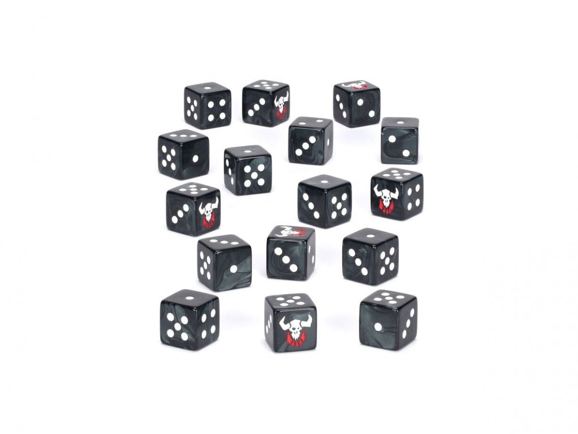 Orks Ghazghkull dice set (stalo žaidimų kauliukai), 50-73 1 Orks Ghazghkull dice set (stalo žaidimų kauliukai), 50-73 1