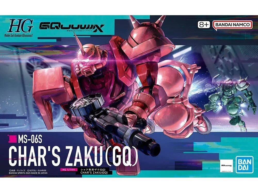 Bandai - HGGQ GQuuuuuuX MS-06S Char's Zaku, 1/144, 69190 Bandai - HGGQ GQuuuuuuX MS-06S Char's Zaku, 1/144, 69190