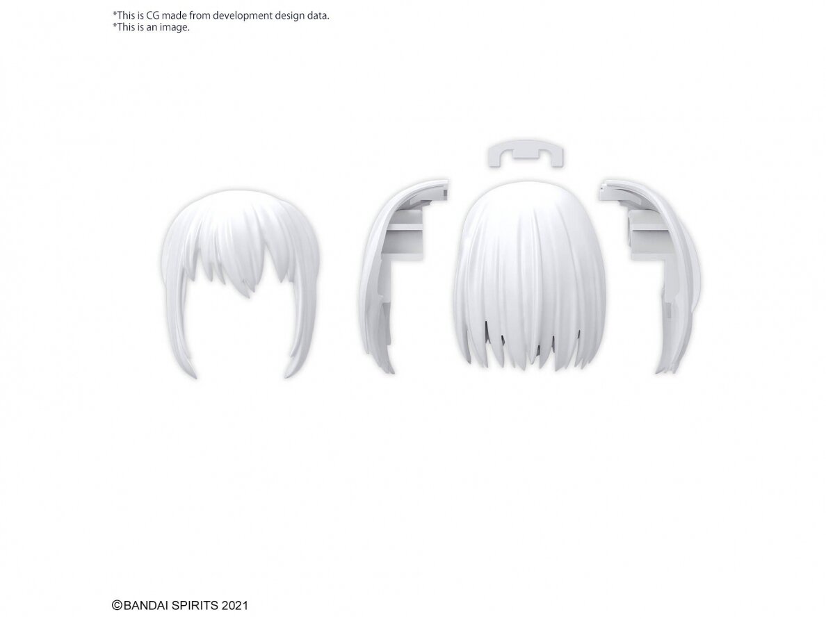Bandai - 30MS Option Hair Style Parts Vol.10 All 4 Types, 67139 4