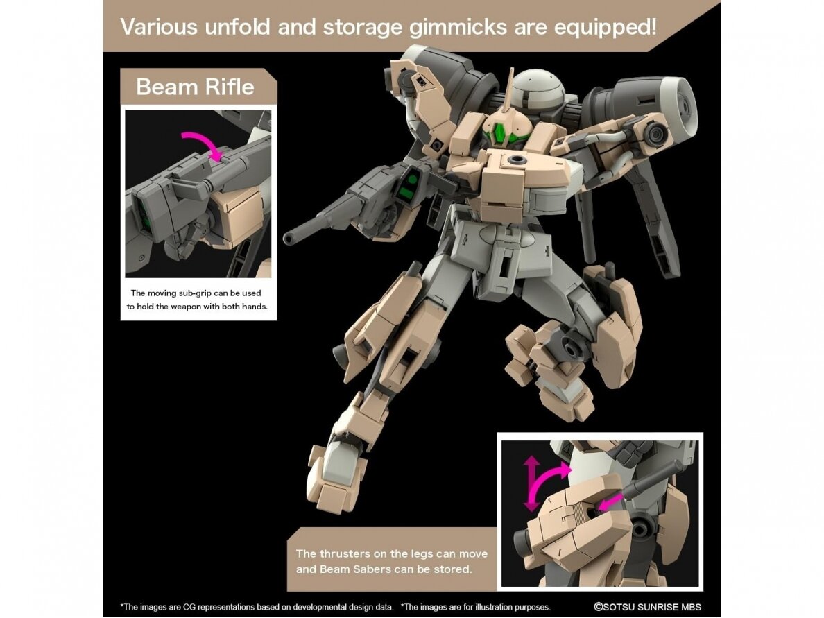 Bandai - HG The Witch From Mercury Demi Barding, 1/144, 65313 4 Bandai - HG The Witch From Mercury Demi Barding, 1/144, 65313 4