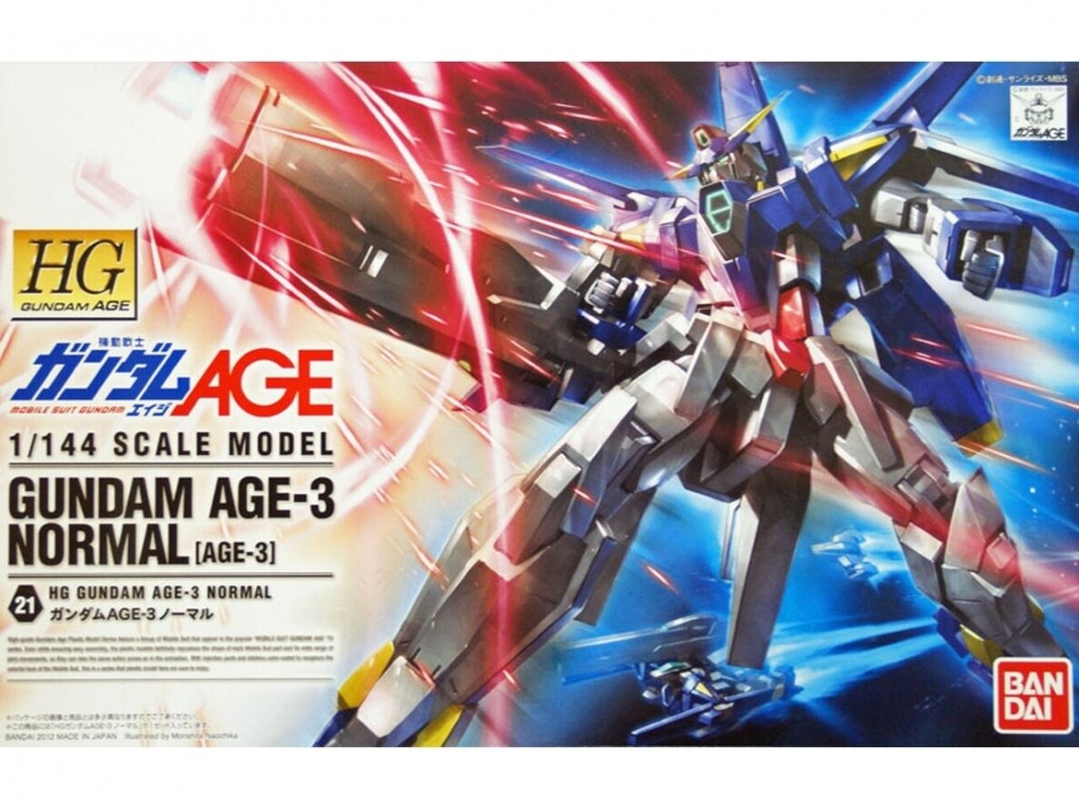 Bandai - HGAge Gundam Age-3 Normal (AGE-3), 1/144, 57386 Bandai - HGAge Gundam Age-3 Normal (AGE-3), 1/144, 57386