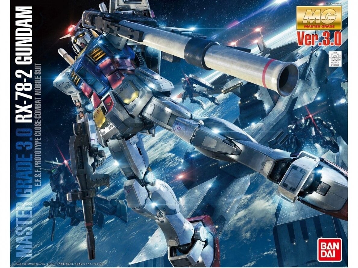 Bandai - MG RX-78-2 Gundam Ver. 3.0 E.F.S.F. Prototype Close-Combat Mobile Suit, 1/100, 61610 Bandai - MG RX-78-2 Gundam Ver. 3.0 E.F.S.F. Prototype Close-Combat Mobile Suit, 1/100, 61610