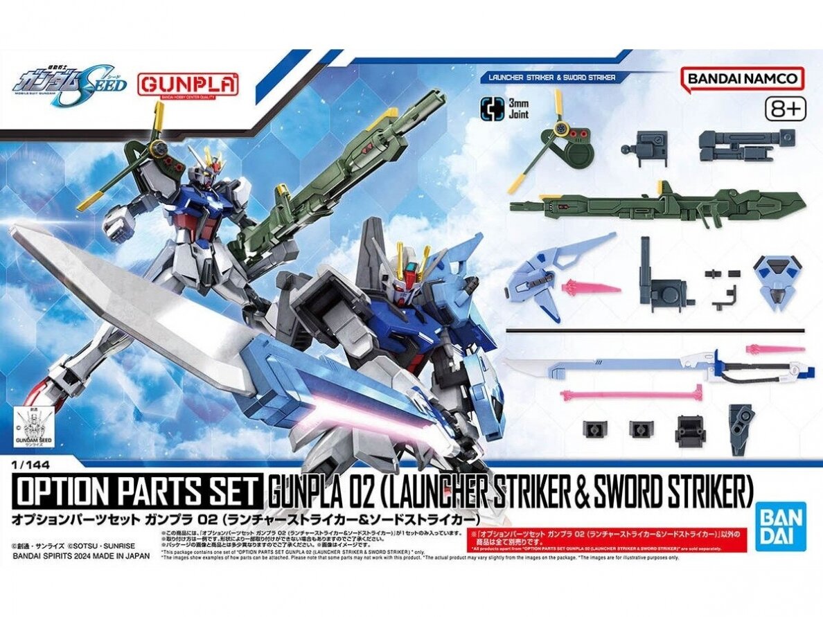 Bandai - Option Parts Set Gunpla 02 Launcher Striker & Sword Striker ...