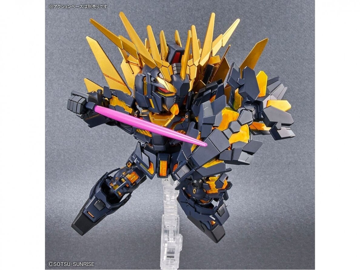 Bandai - SD Gundam Cross Silhouette Unicorn Gundam 02 Banshee (Destroy Mode) & Banshee Norn Parts Set, 62159 6