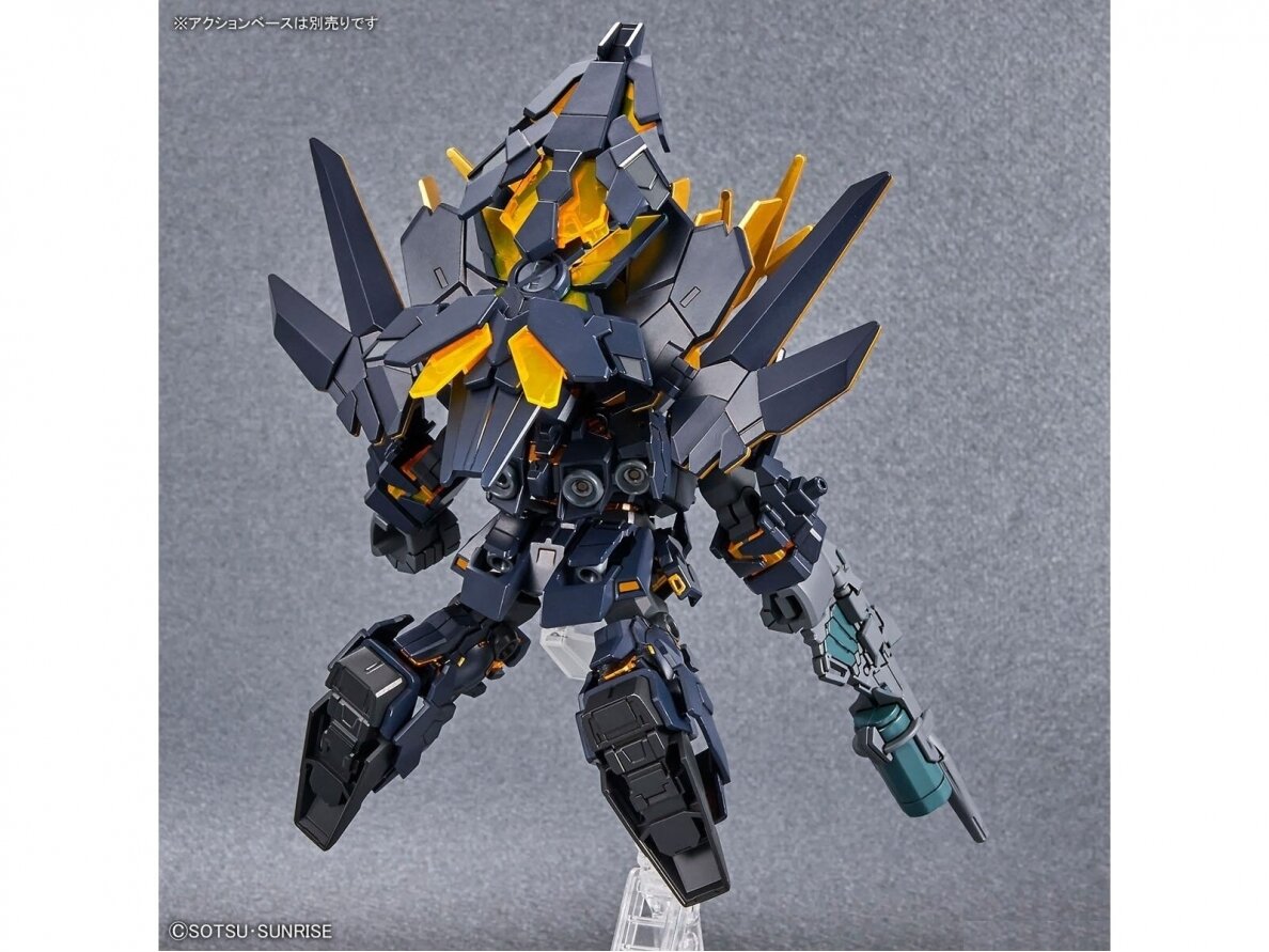 Bandai - SD Gundam Cross Silhouette Unicorn Gundam 02 Banshee (Destroy Mode) & Banshee Norn Parts Set, 62159 7