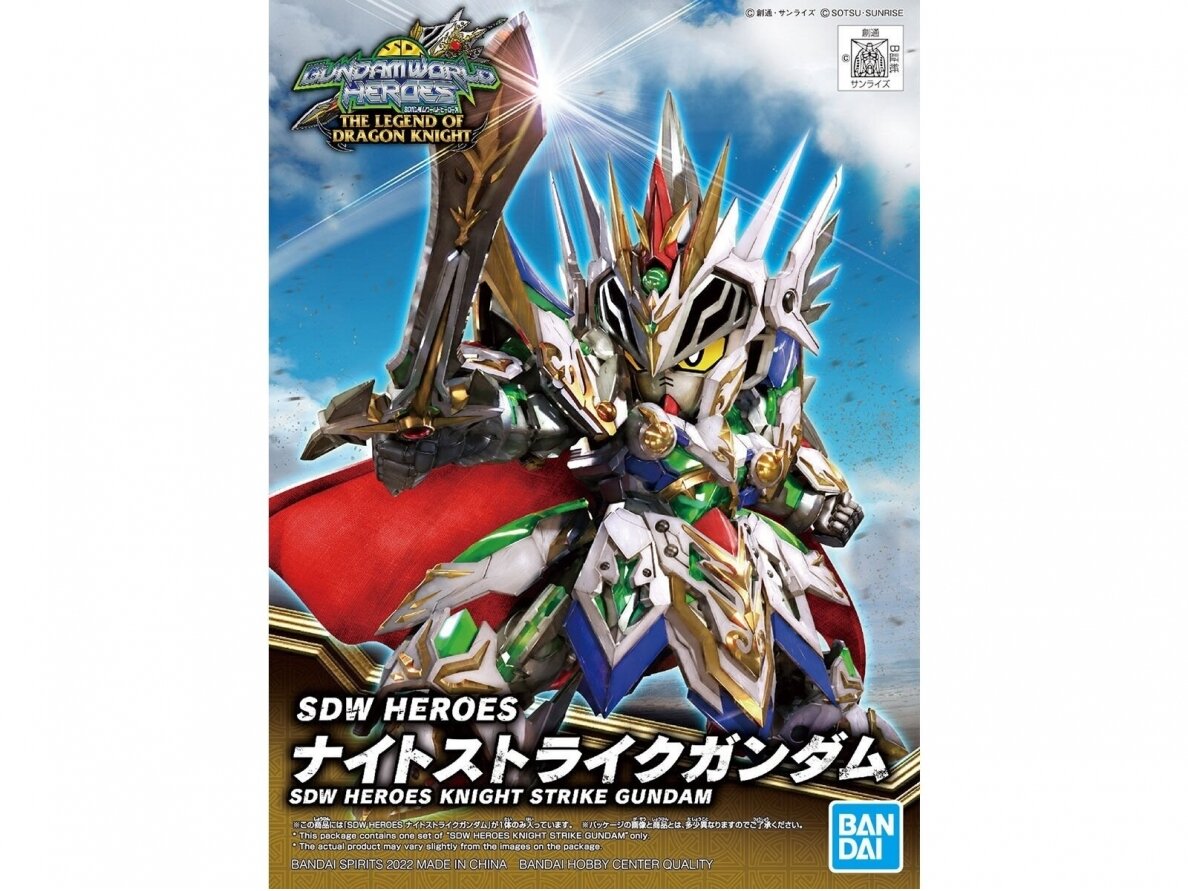 Bandai - SDW Heroes Knight Strike Gundam, 62174 Bandai - SDW Heroes Knight Strike Gundam, 62174