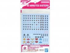 Bandai - 30MS Water Decals Multiuse 1, 63713