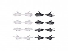 Bandai - 30MS Option Hand Parts [White/Black], 63359