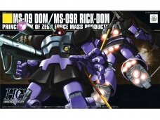 Bandai - HGUC MS-09 Dom / MS-09R Rick-Dom Principality of Zeon Force Mass Productive Mobile Suit, 1/144, 55877