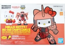 Bandai - SD Gundam Cross Silhouette Hello Kitty / MS-06S Char's Zaku II, 61029