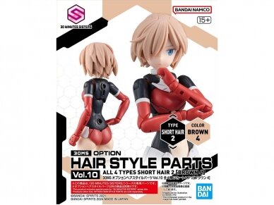 Bandai - 30MS Option Hair Style Parts Vol.10 All 4 Types, 67139 9